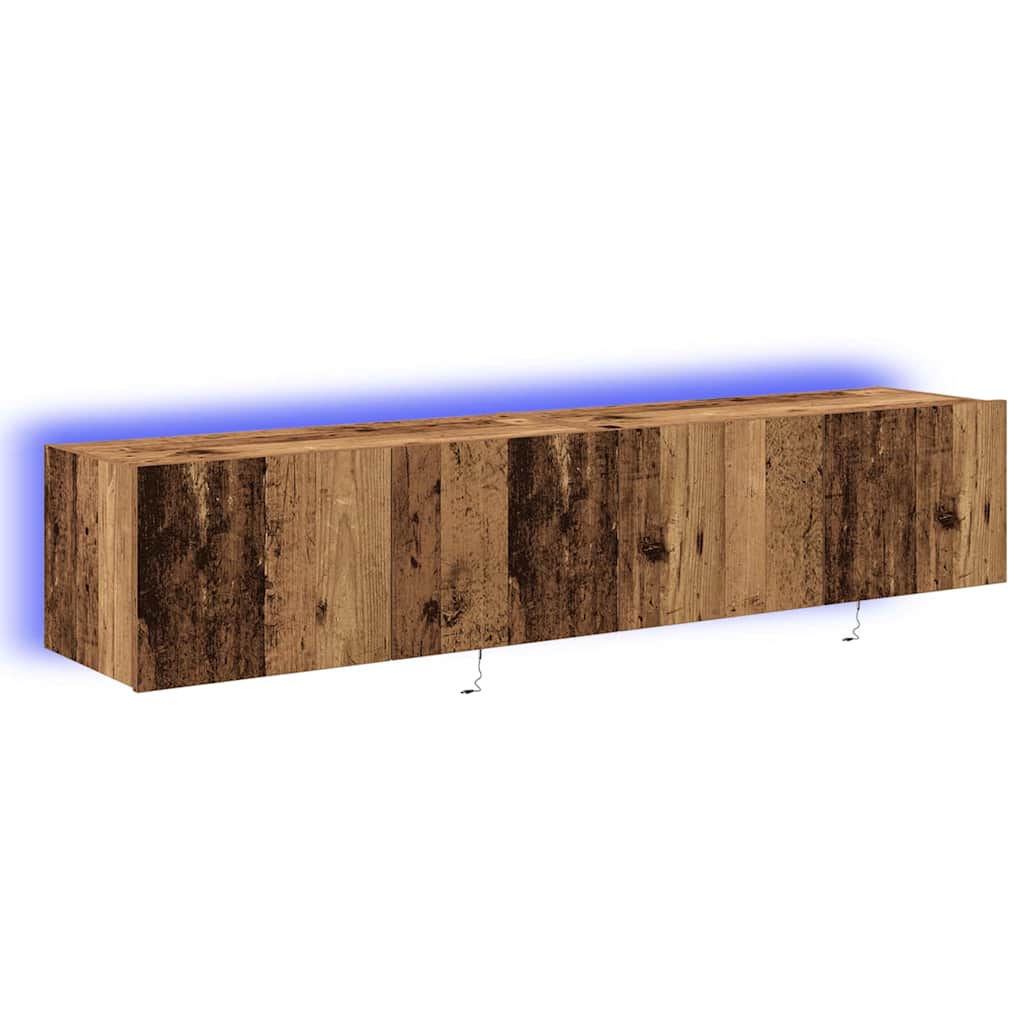 TV vægskab Gammelt træ 80 x 35 x 31 cm Konstrueret træ