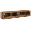 TV vægskab Gammelt træ 80 x 35 x 31 cm Konstrueret træ