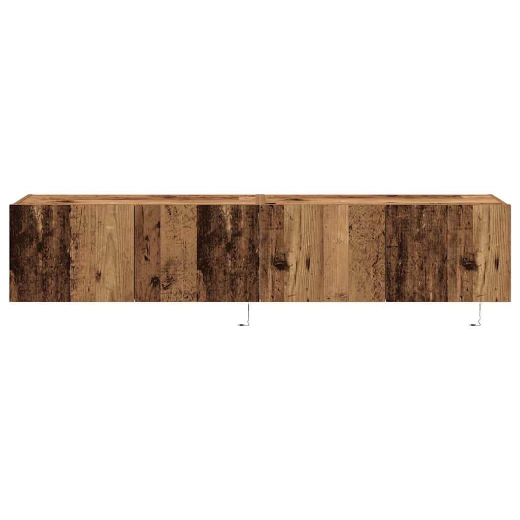 TV vægskab Gammelt træ 80 x 35 x 31 cm Konstrueret træ