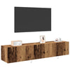 TV vægskab Gammelt træ 80 x 35 x 31 cm Konstrueret træ