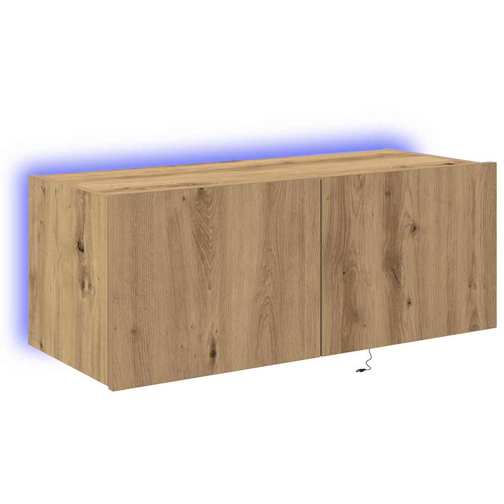 TV vægskab artisan eg 80 x 35 x 31 cm Konstrueret træ