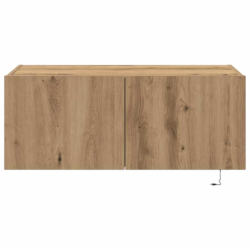 TV vægskab artisan eg 80 x 35 x 31 cm Konstrueret træ