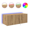 TV vægskab artisan eg 80 x 35 x 31 cm Konstrueret træ