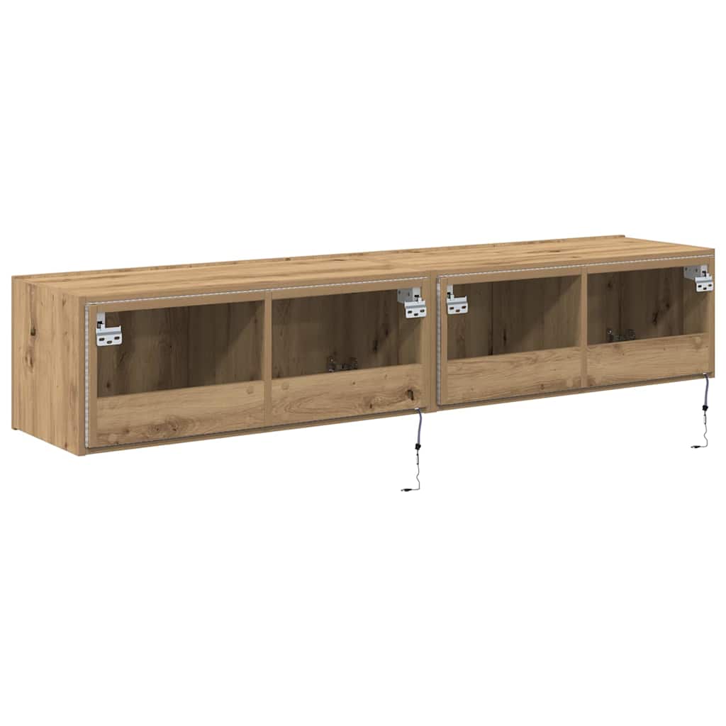 TV vægskab artisan eg 80 x 35 x 31 cm Konstrueret træ