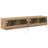 TV vægskab artisan eg 80 x 35 x 31 cm Konstrueret træ