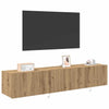 TV vægskab artisan eg 80 x 35 x 31 cm Konstrueret træ