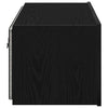TV vægskab Vægmonteret Sort eg 80 x 35 x 31 cm Konstrueret træ
