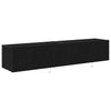 TV vægskab Vægmonteret Sort eg 80 x 35 x 31 cm Konstrueret træ