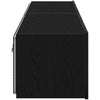 TV vægskab Vægmonteret Sort eg 80 x 35 x 31 cm Konstrueret træ