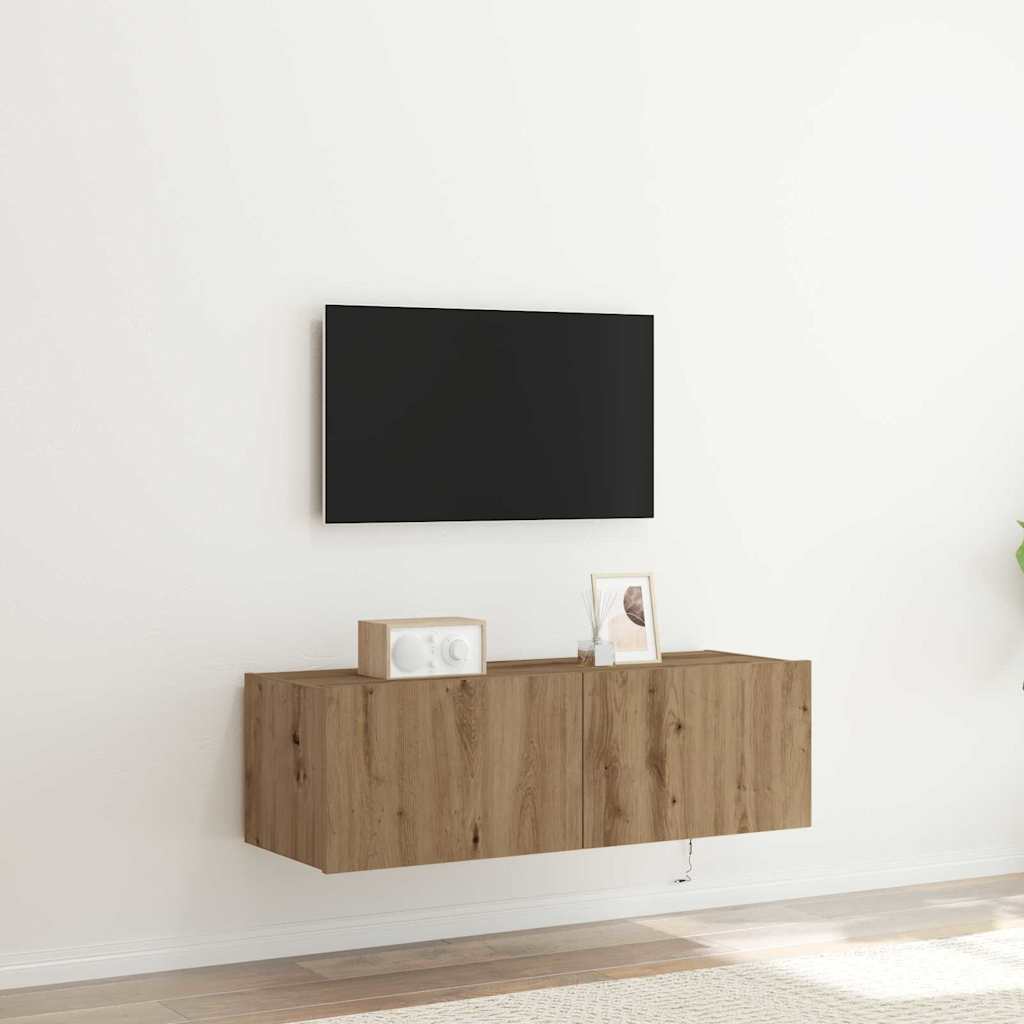 TV vægskab artisan eg 100 x 35 x 31 cm Konstrueret træ