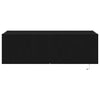 TV vægskab Vægmonteret Sort eg 100 x 35 x 31 cm Konstrueret træ