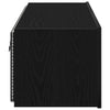 TV vægskab Vægmonteret Sort eg 100 x 35 x 31 cm Konstrueret træ