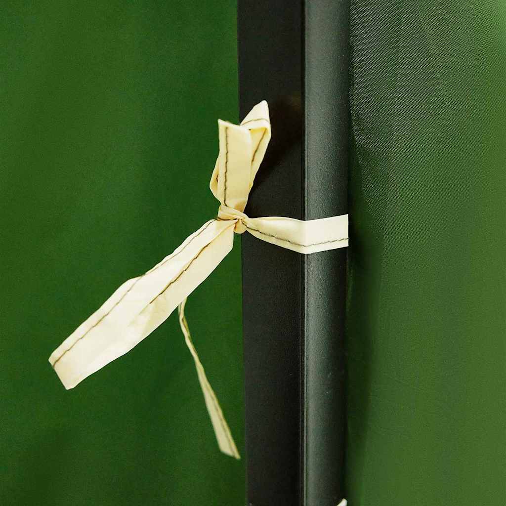 Indertelt med tag med opbevaring Grøn 520 x 520 x 190 cm taft