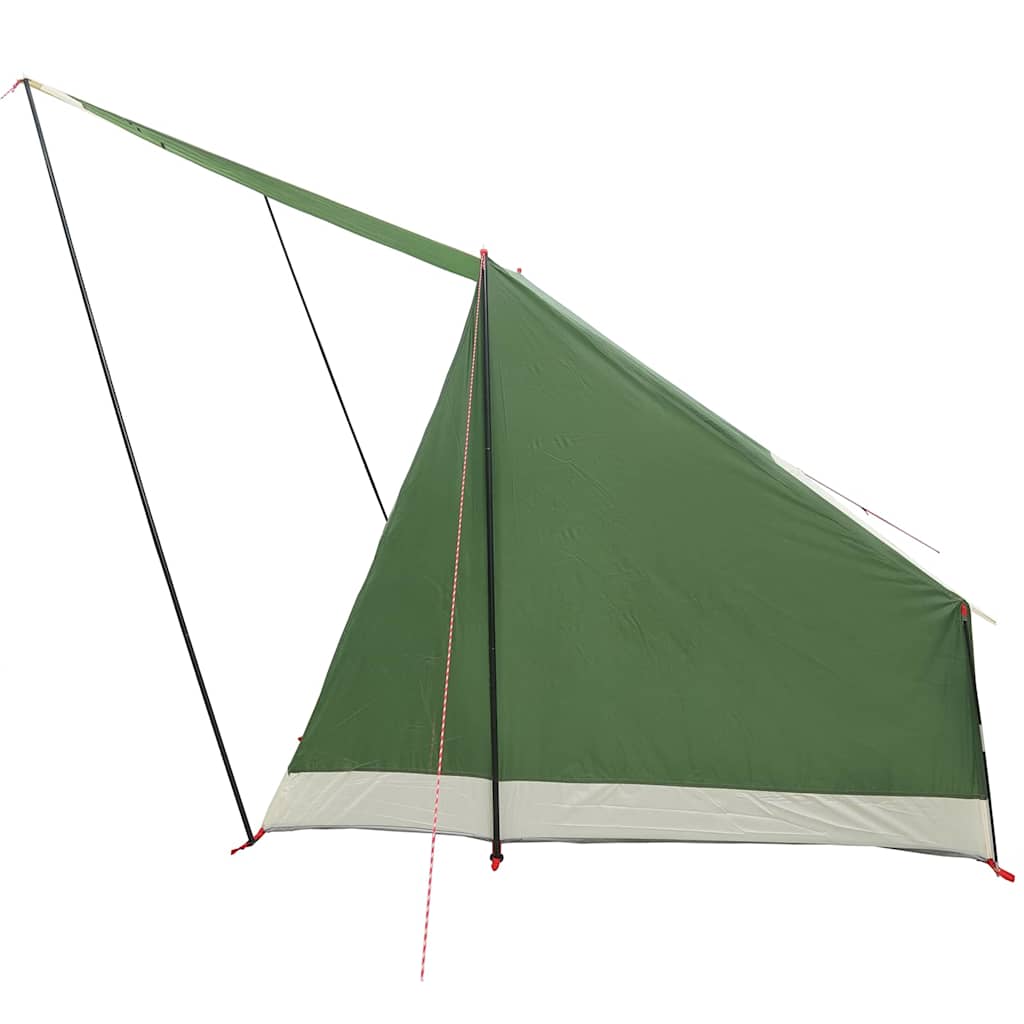 Camping telt med tag Grøn 223 x 163 x 130 cm taft