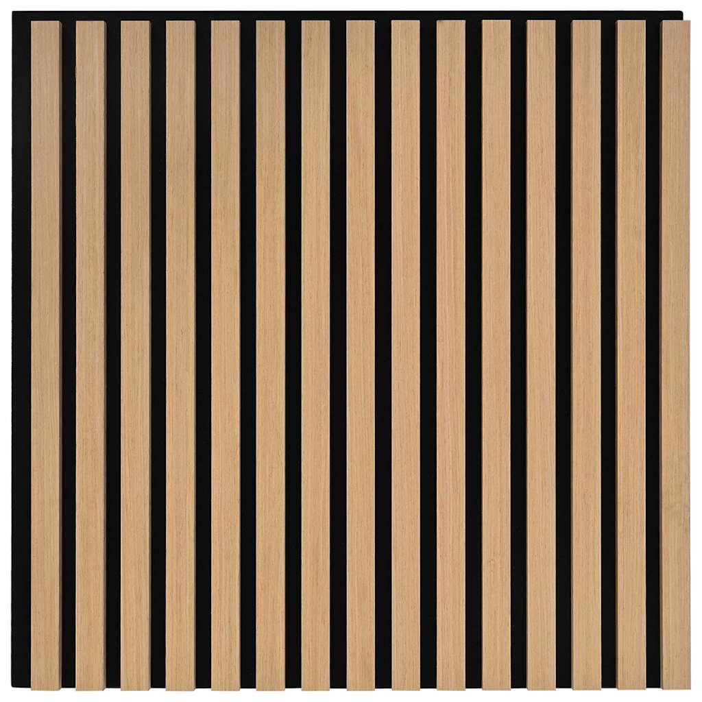 akustiske vægpaneler 8 stk. med spalter 60,5x60 cm egefiner