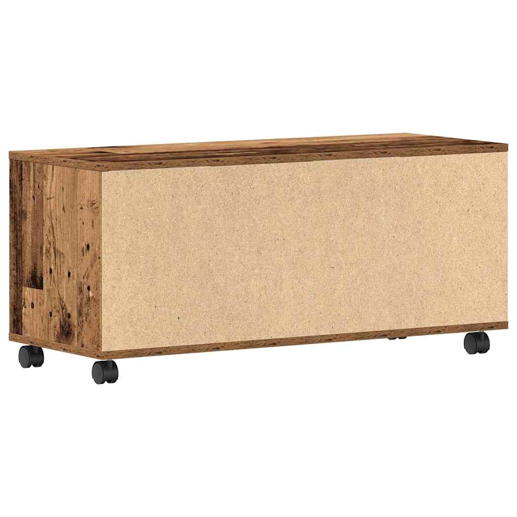 TV-skab Brun 90 x 35 x 35 cm Konstrueret træ