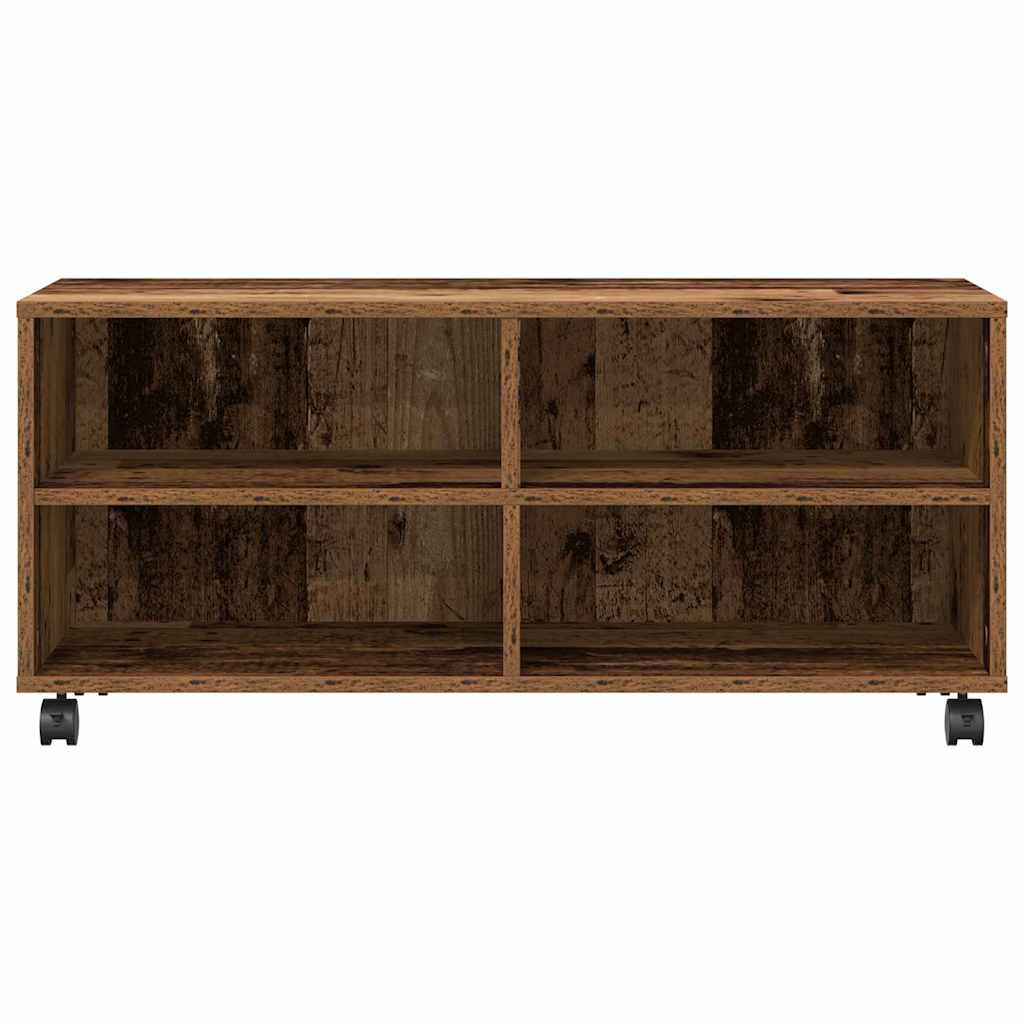 TV-skab Brun 90 x 35 x 35 cm Konstrueret træ