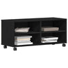 TV-skab Sort 90 x 35 x 35 cm Konstrueret træ