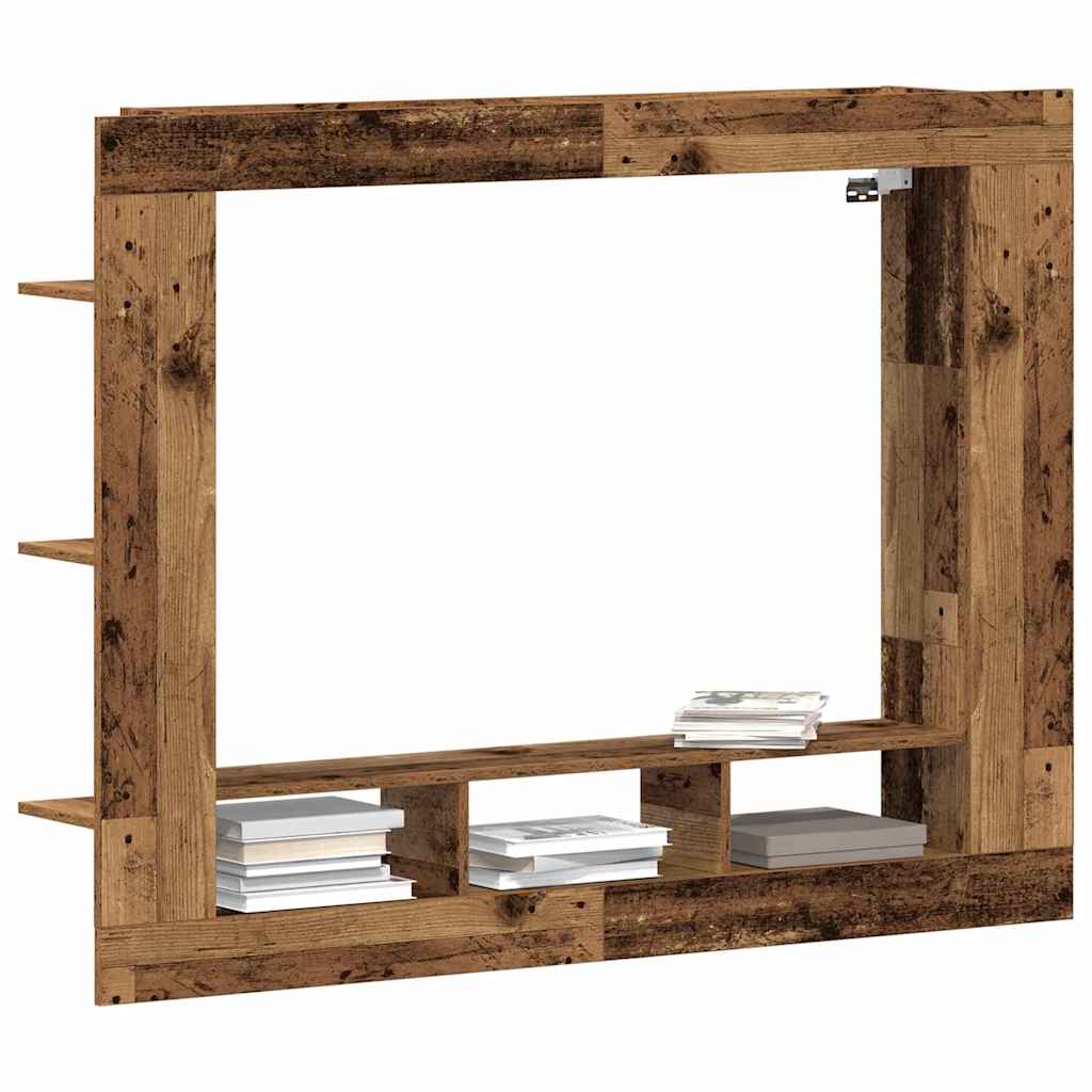TV-skab Gammelt træ 152 x 22 x 113 cm Konstrueret træ