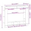 TV-skab Gammelt træ 152 x 22 x 113 cm Konstrueret træ