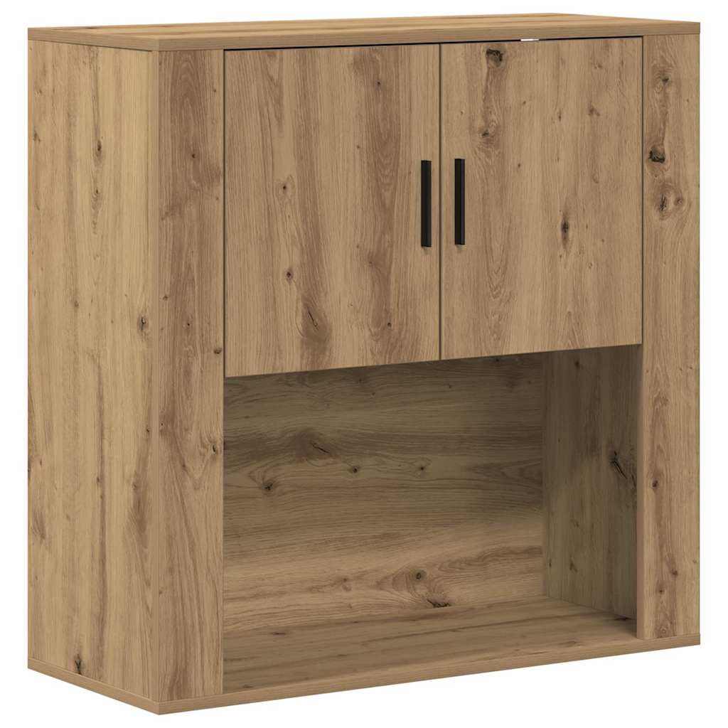 Vægskab med hylde artisan eg 80 x 33 x 80 cm Konstrueret træ