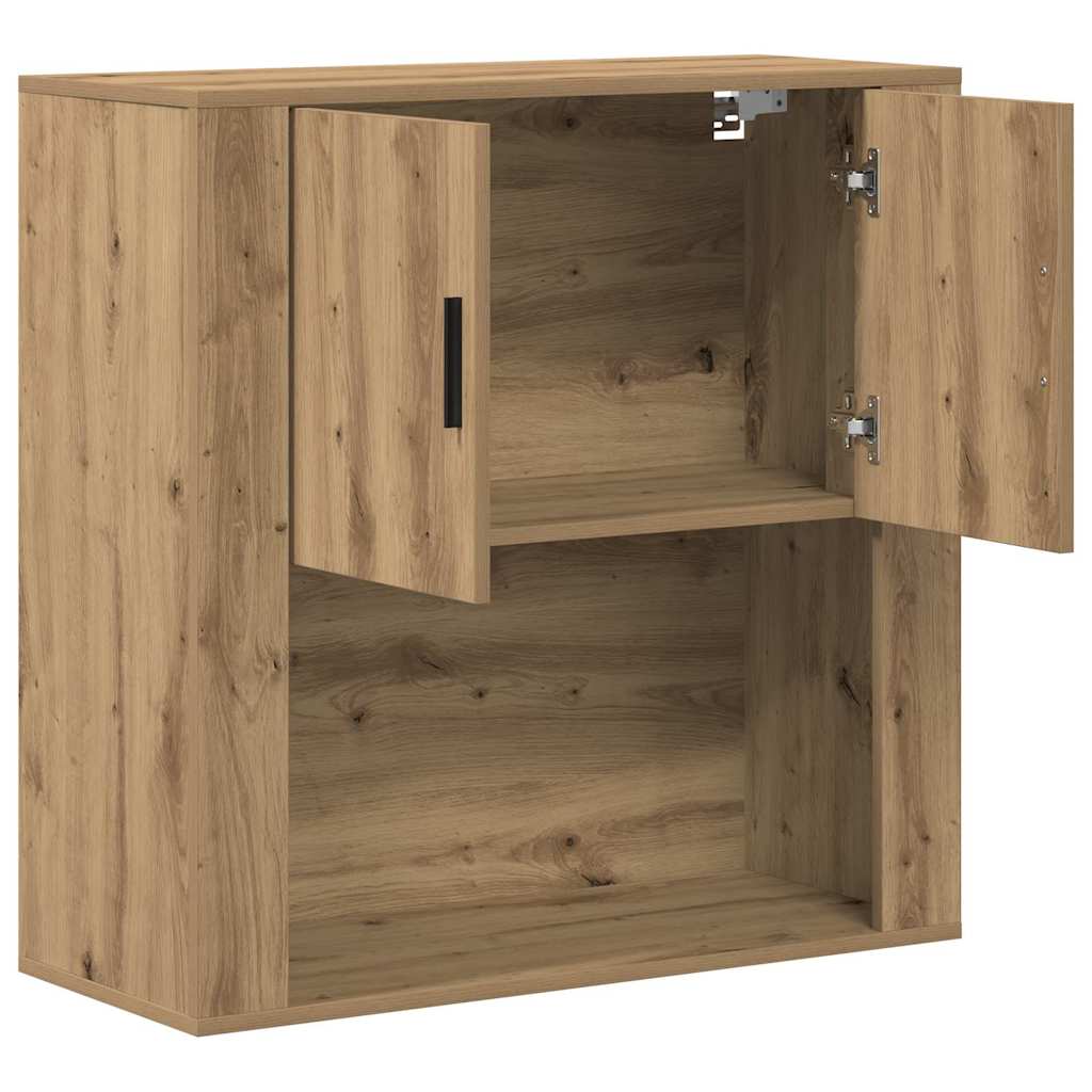 Vægskab med hylde artisan eg 80 x 33 x 80 cm Konstrueret træ