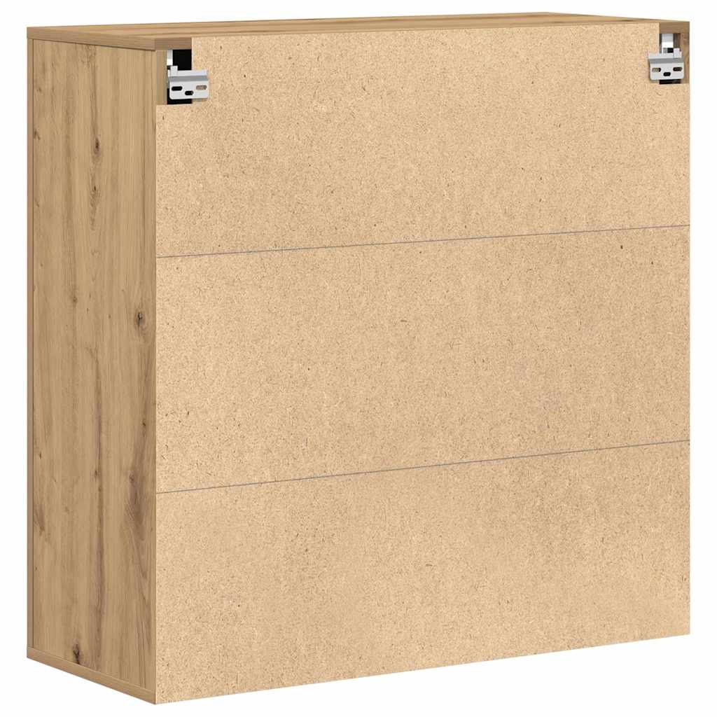 Vægskab med hylde artisan eg 80 x 33 x 80 cm Konstrueret træ