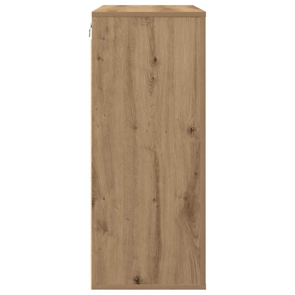 Vægskab med hylde artisan eg 80 x 33 x 80 cm Konstrueret træ