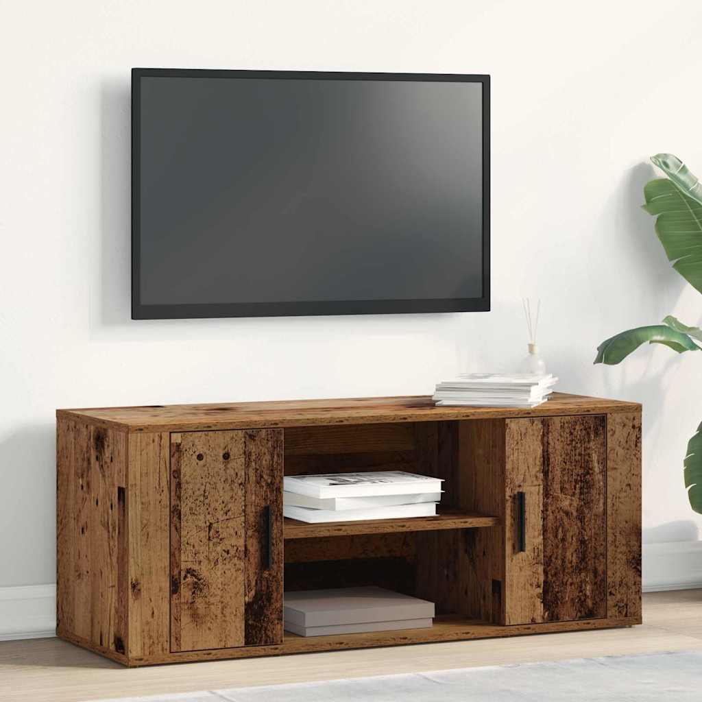 TV-skab Gammelt træ 100 x 35 x 40 cm Konstrueret træ