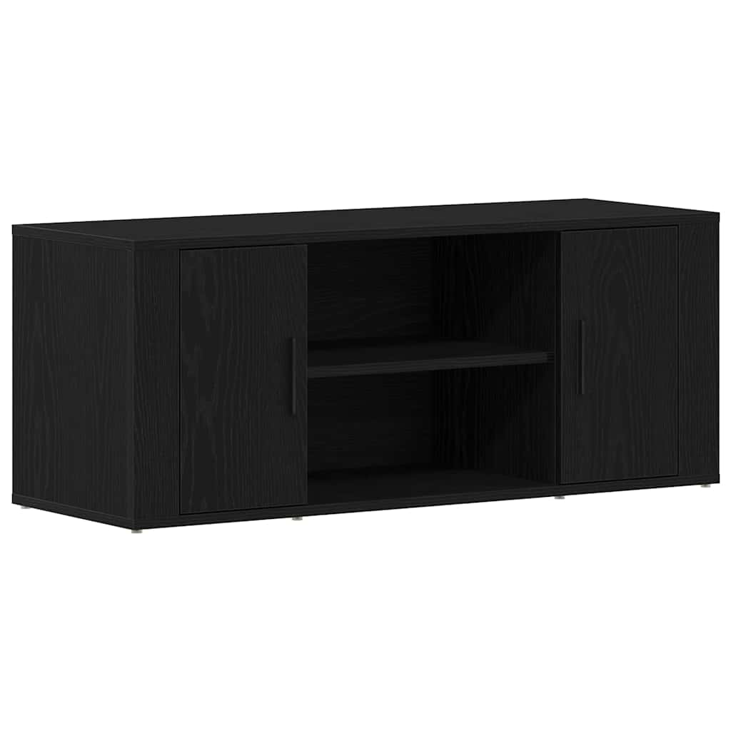 TV-skab Sort eg 100 x 35 x 40 cm Konstrueret træ