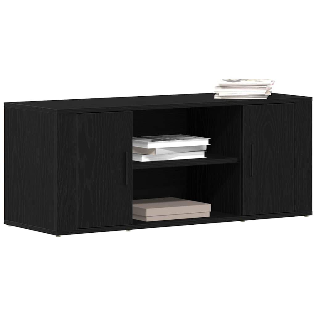 TV-skab Sort eg 100 x 35 x 40 cm Konstrueret træ