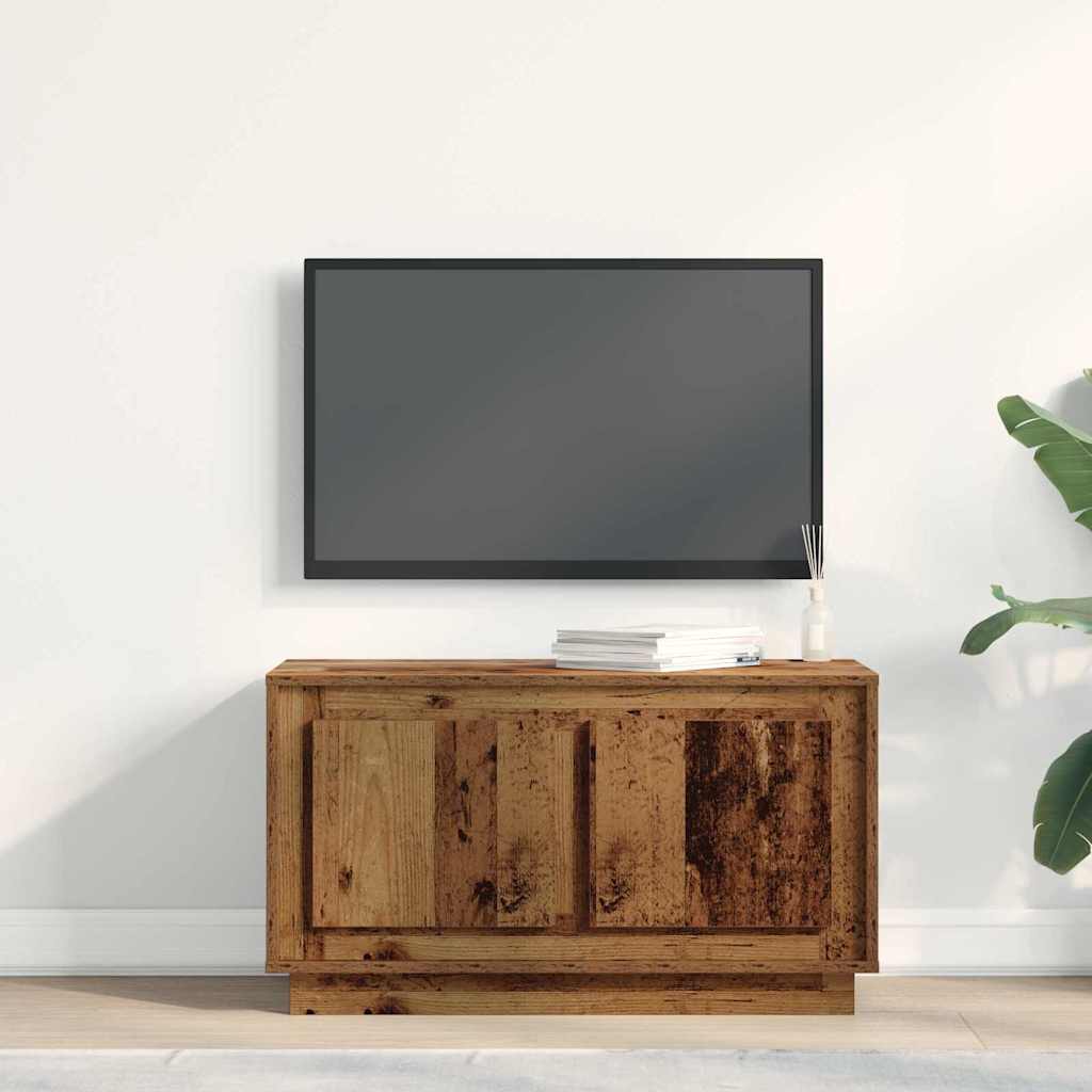 TV-skab Gammelt træ 80 x 35 x 45 cm Konstrueret træ
