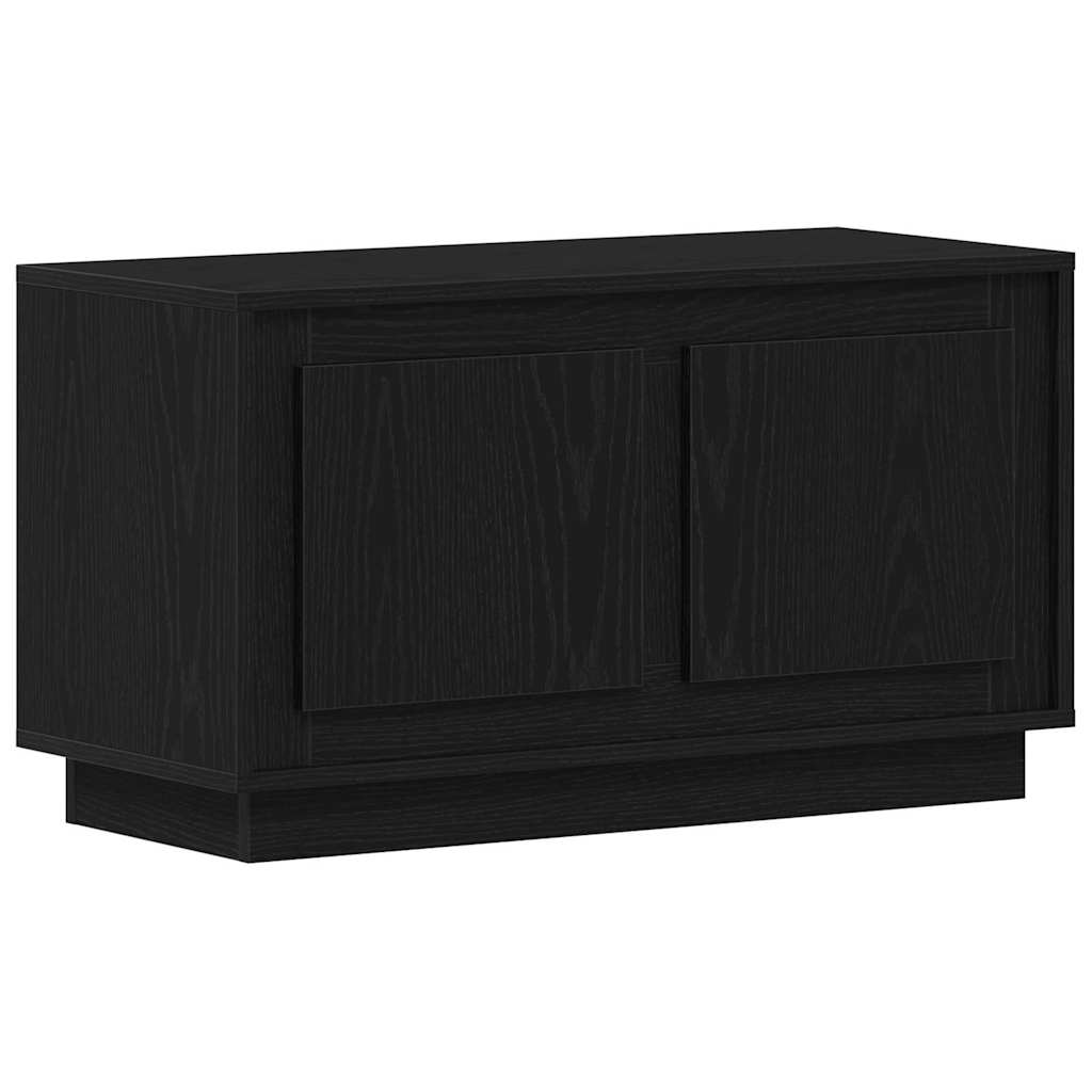 TV-skab Sort eg 80 x 35 x 45 cm Konstrueret træ