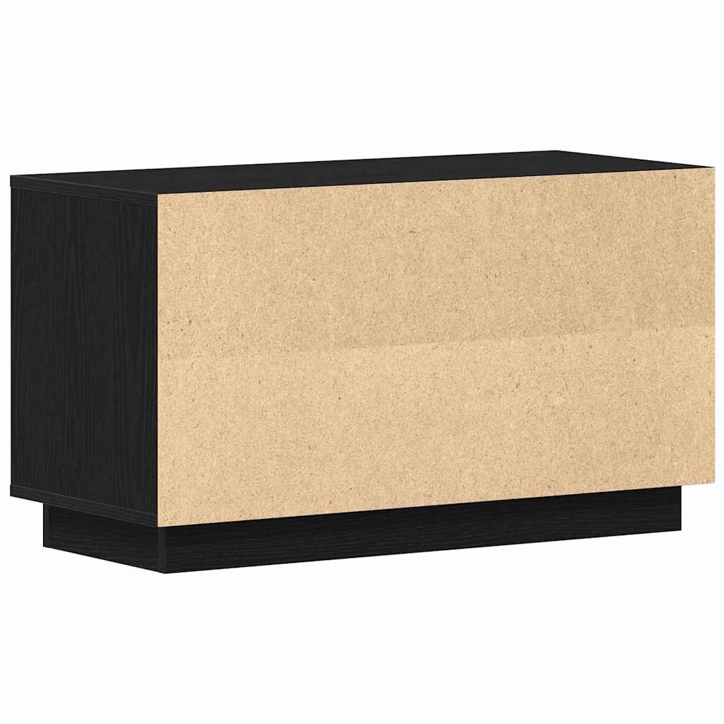 TV-skab Sort eg 80 x 35 x 45 cm Konstrueret træ