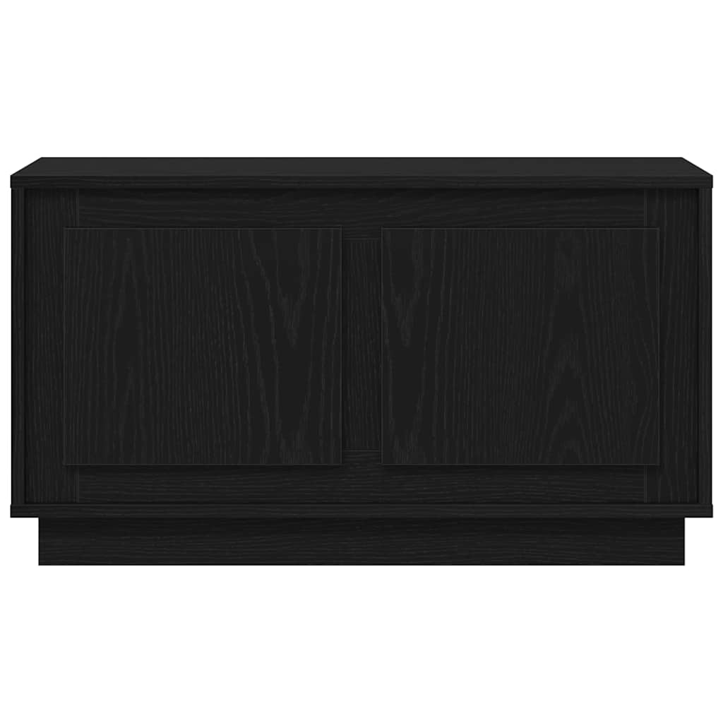 TV-skab Sort eg 80 x 35 x 45 cm Konstrueret træ