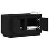 TV-skab Sort eg 80 x 35 x 45 cm Konstrueret træ