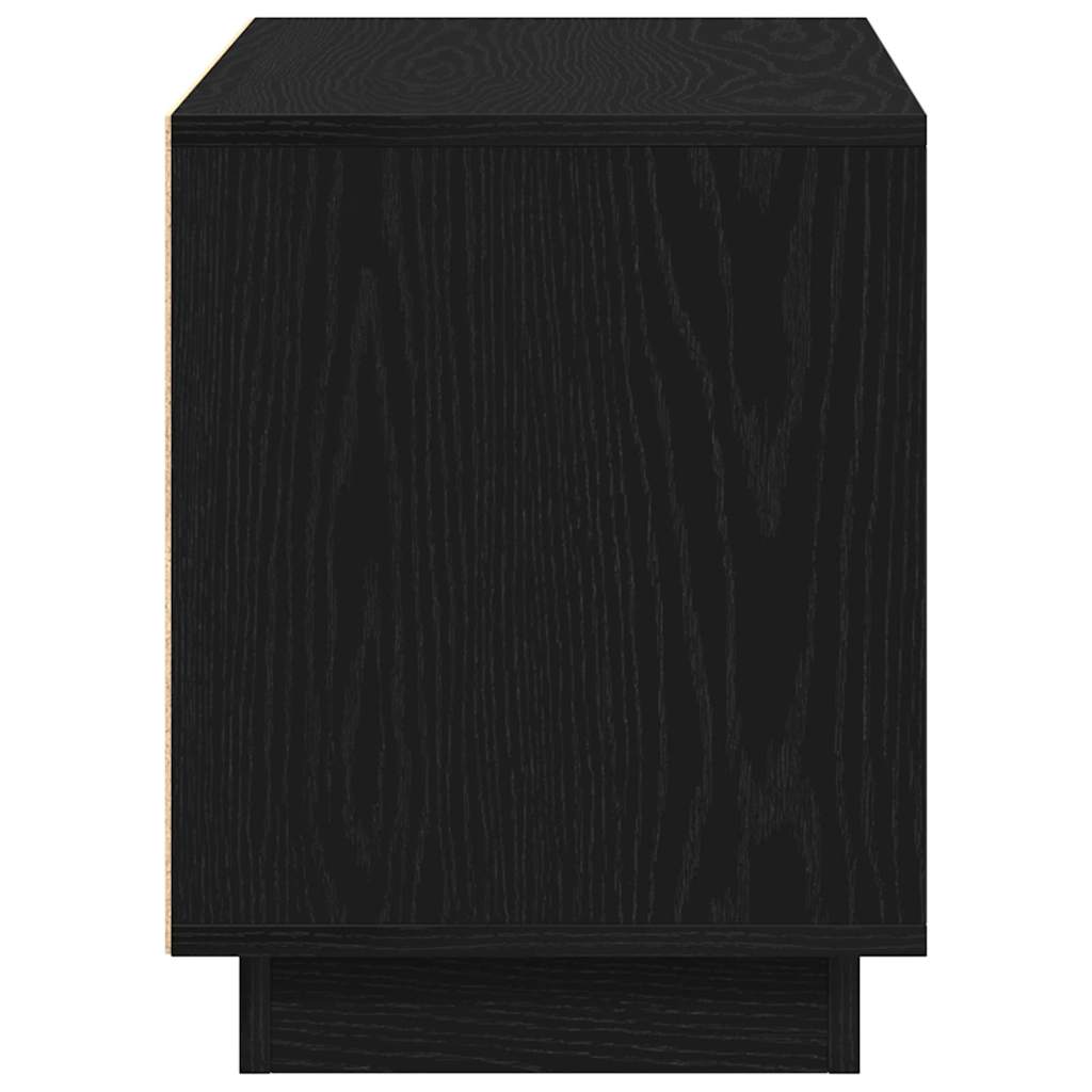 TV-skab Sort eg 80 x 35 x 45 cm Konstrueret træ