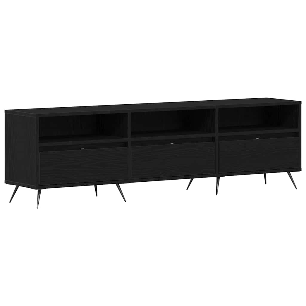 TV-skab Sort eg 150 x 30 x 44.5 cm Konstrueret træ