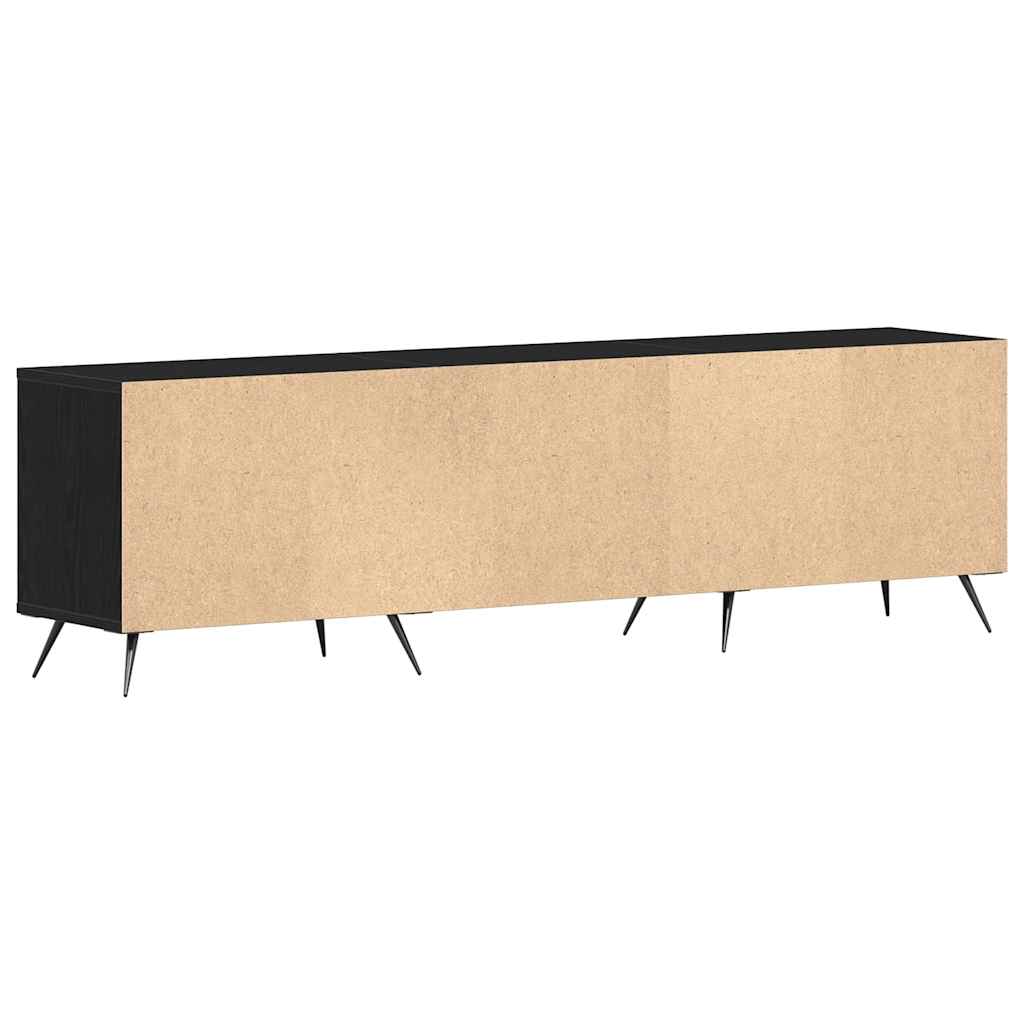 TV-skab Sort eg 150 x 30 x 44.5 cm Konstrueret træ