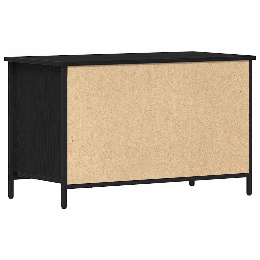 TV-skab Sort eg 80 x 40 x 50 cm Konstrueret træ