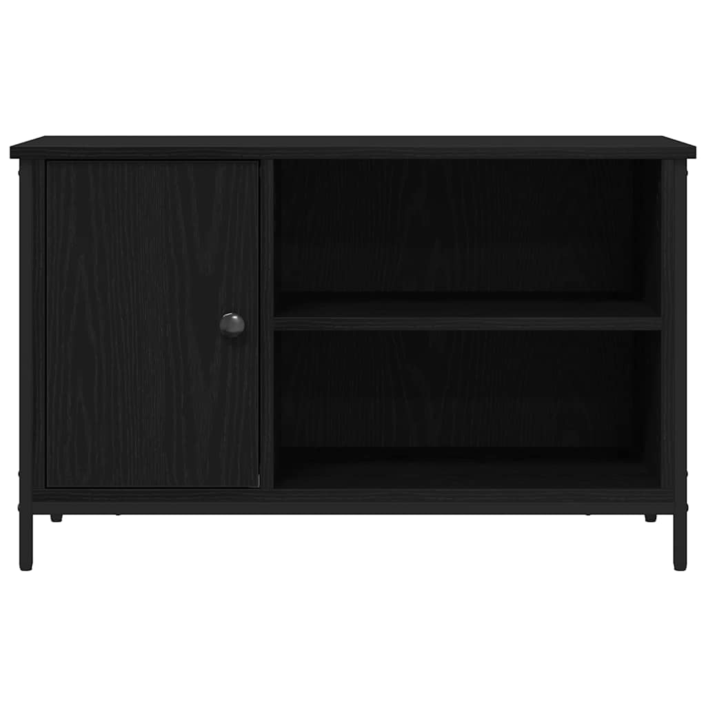 TV-skab Sort eg 80 x 40 x 50 cm Konstrueret træ