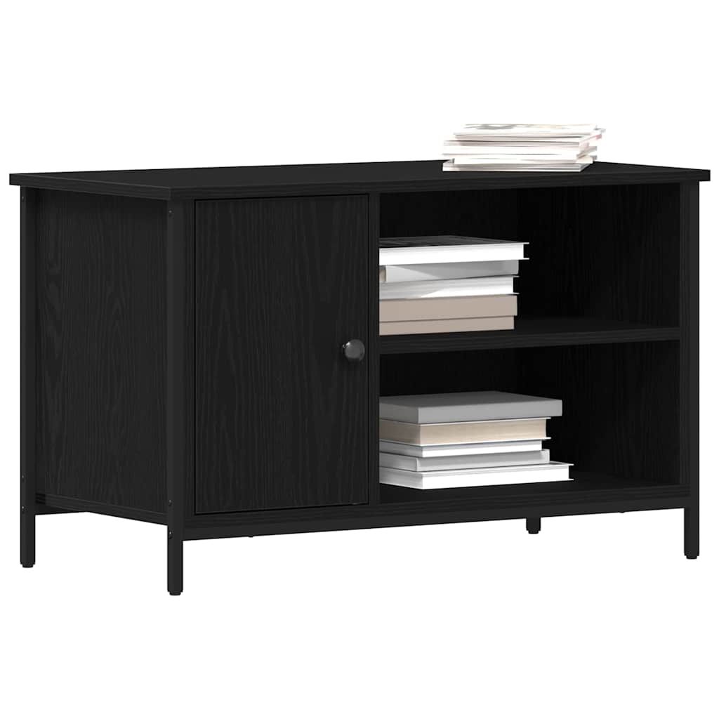 TV-skab Sort eg 80 x 40 x 50 cm Konstrueret træ