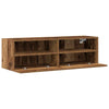 TV vægskab 2 pcs Gammelt træ 100 x 30 x 30 cm Konstrueret træ