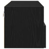 TV vægskab Vægmonteret Sort eg 100 x 30 x 30 cm Konstrueret træ