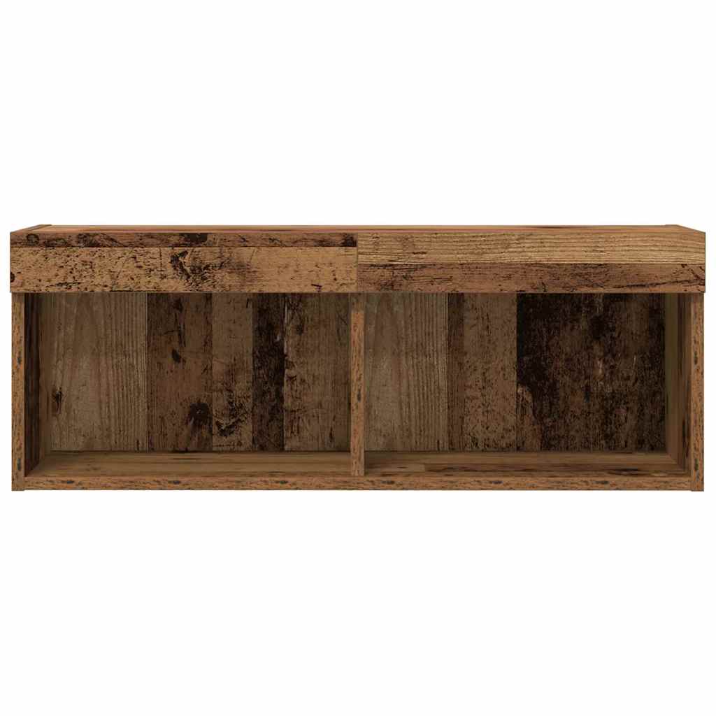 TV-skab 2 pcs Gammelt træ 80 x 30 x 30 cm Konstrueret træ