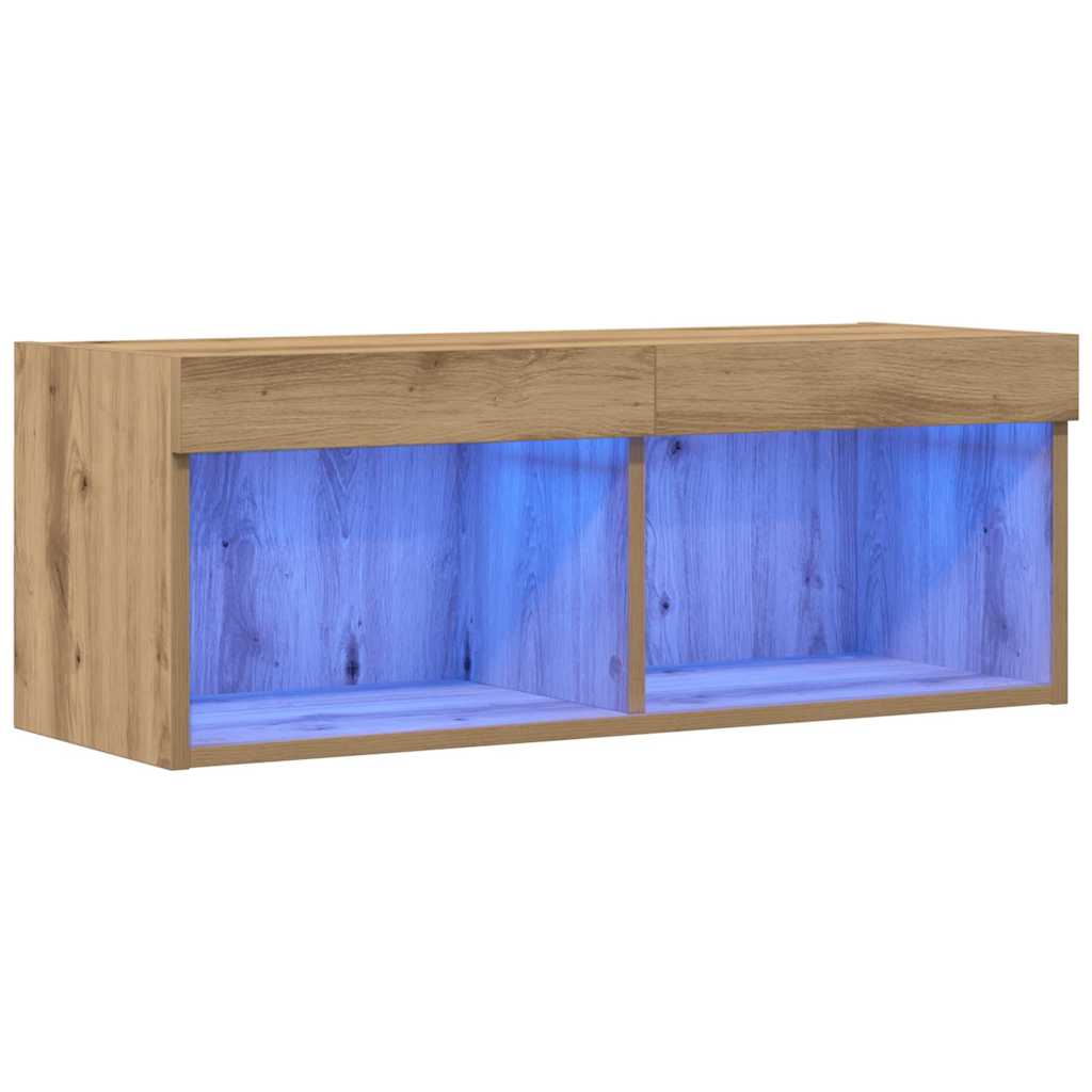 TV-skab Vægmonteret artisan eg 80 x 30 x 30 cm Konstrueret træ