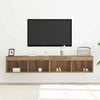 TV-skab 2 pcs Artisan Egetræ 80 x 30 x 30 cm Konstrueret træ