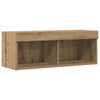 TV-skab 2 pcs Artisan Egetræ 80 x 30 x 30 cm Konstrueret træ