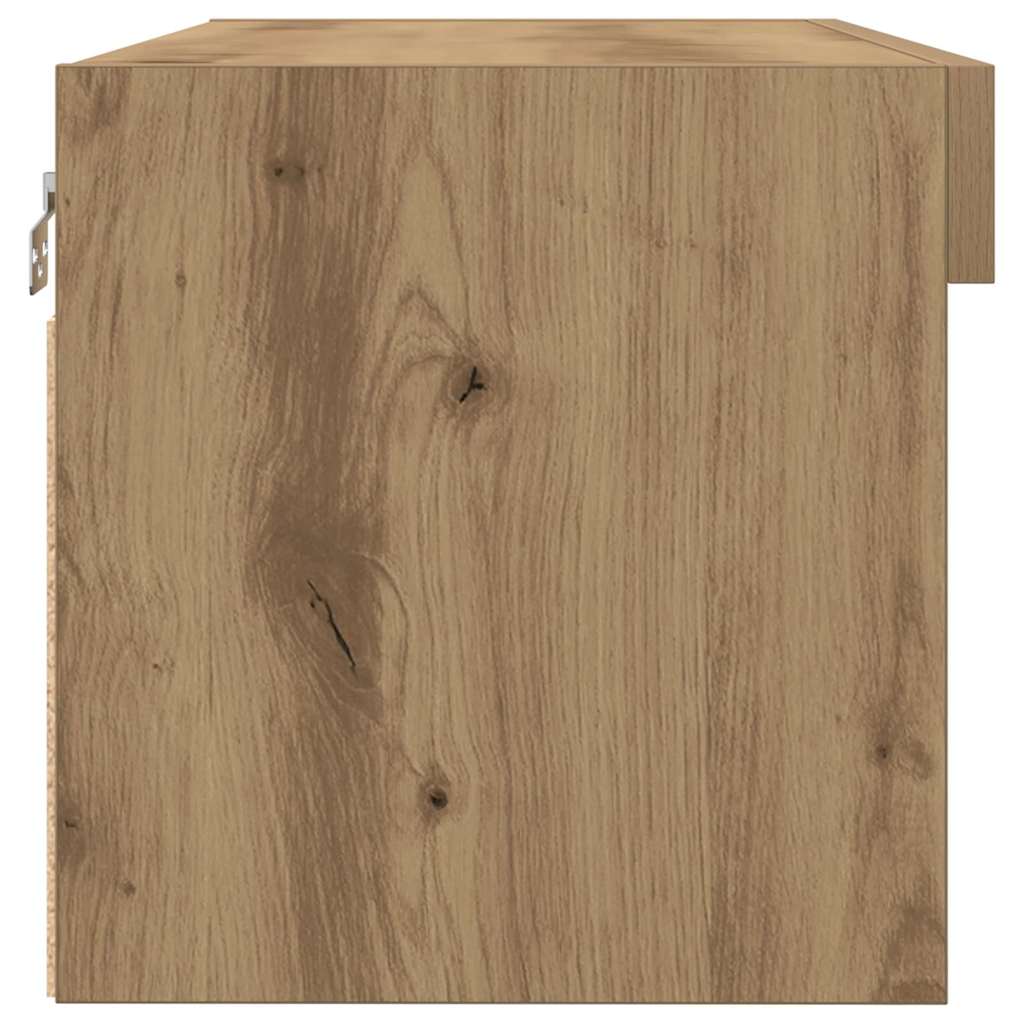 TV-skab 2 pcs Artisan Egetræ 80 x 30 x 30 cm Konstrueret træ