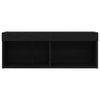 TV-skab Vægmonteret Sort eg 80 x 30 x 30 cm Konstrueret træ